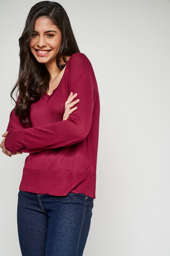 Solid Straight Top, Red, image 4
