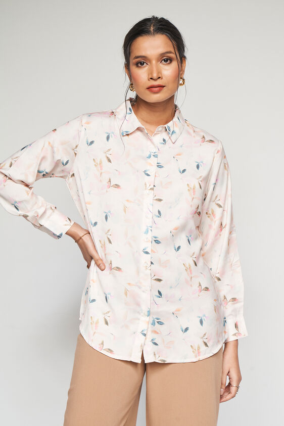Fall Foliage Top, Cream, image 1
