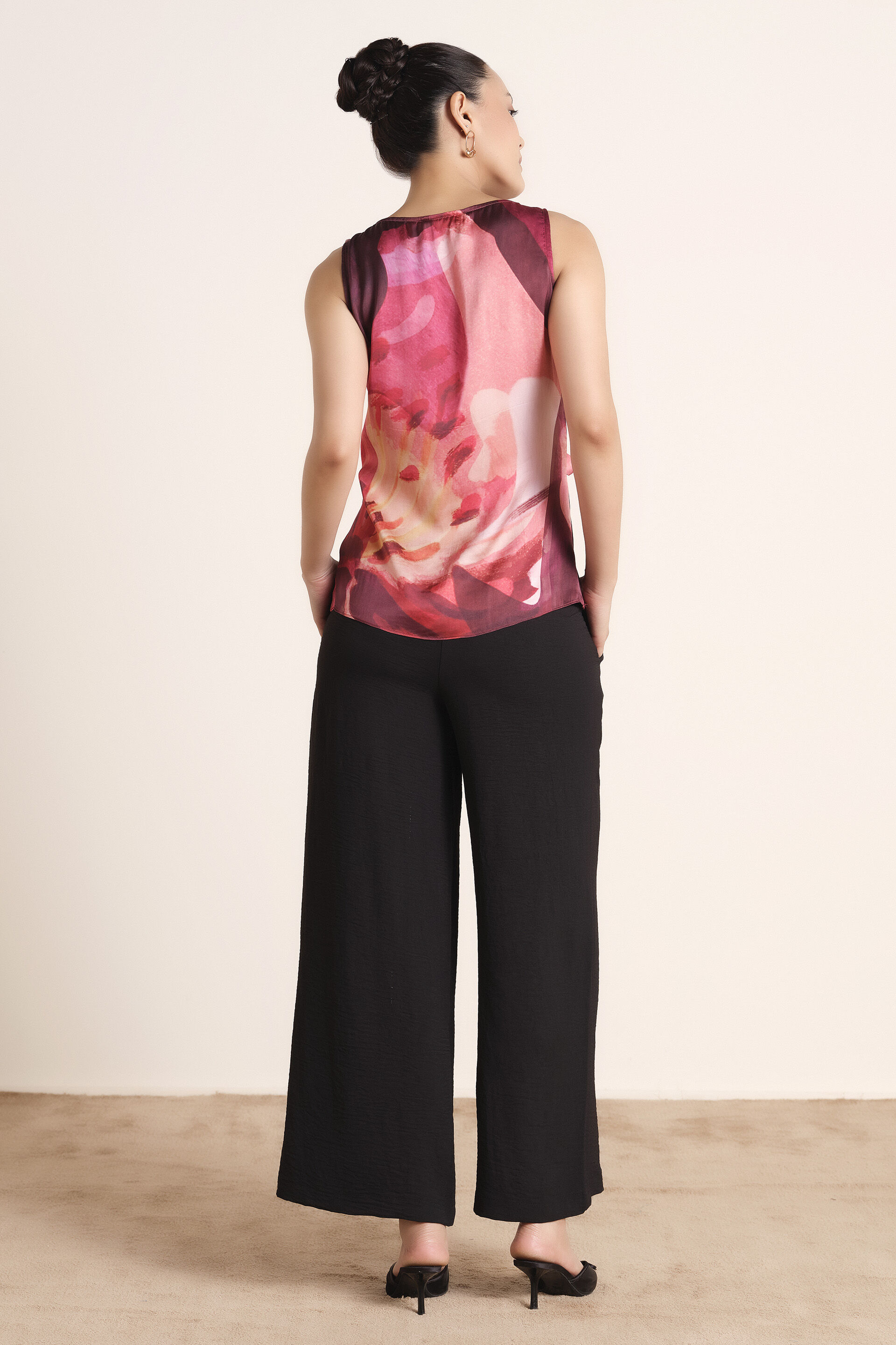 Mystic Abstract Print Modal Top, Pink, image 4