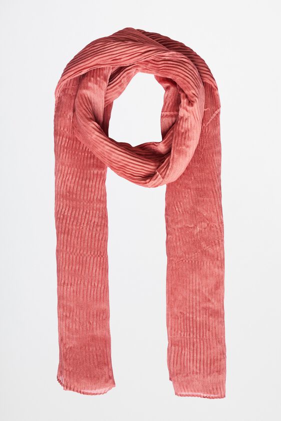 Pink Solid Scarf, , image 1