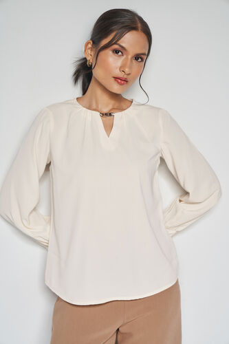 Ivory Essence Top, White, image 1