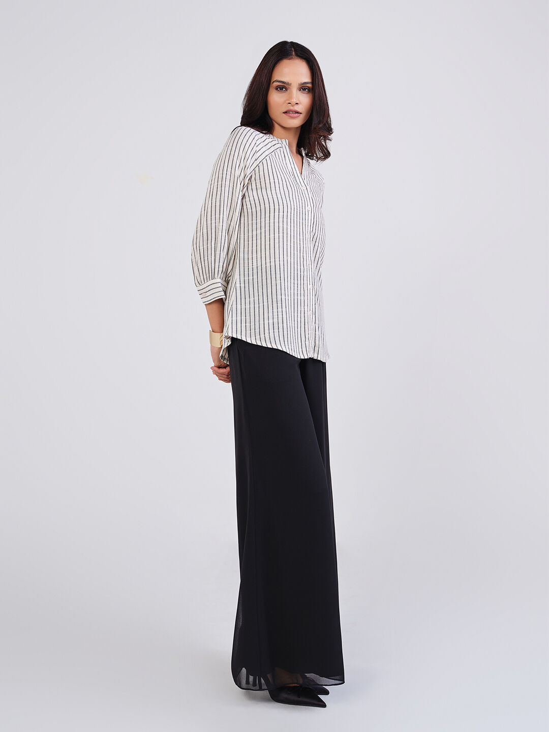 Natural Classic Stripes Shirt, Natural, image 3