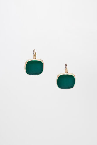Green Brass Earring, , image 1