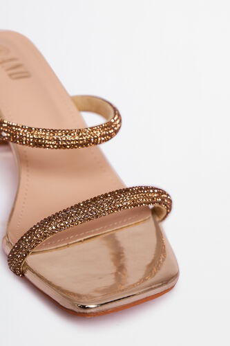 Gold Evening Heel Footwear, Gold, image 3