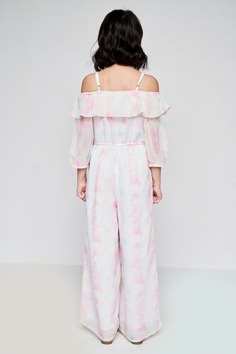 Cream and Pink with Happy-go-lucky Jumpsuit, Cream, image 5