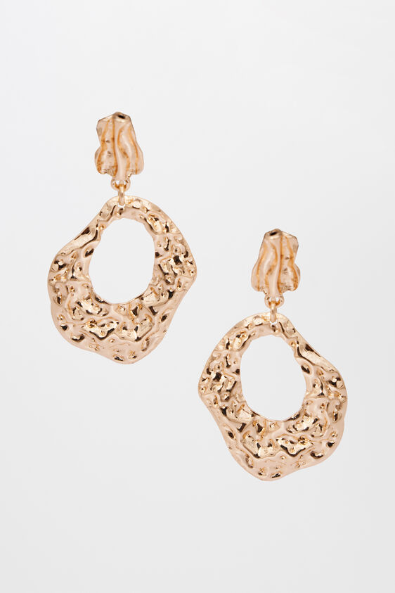 Gold Brass Earring, , image 1
