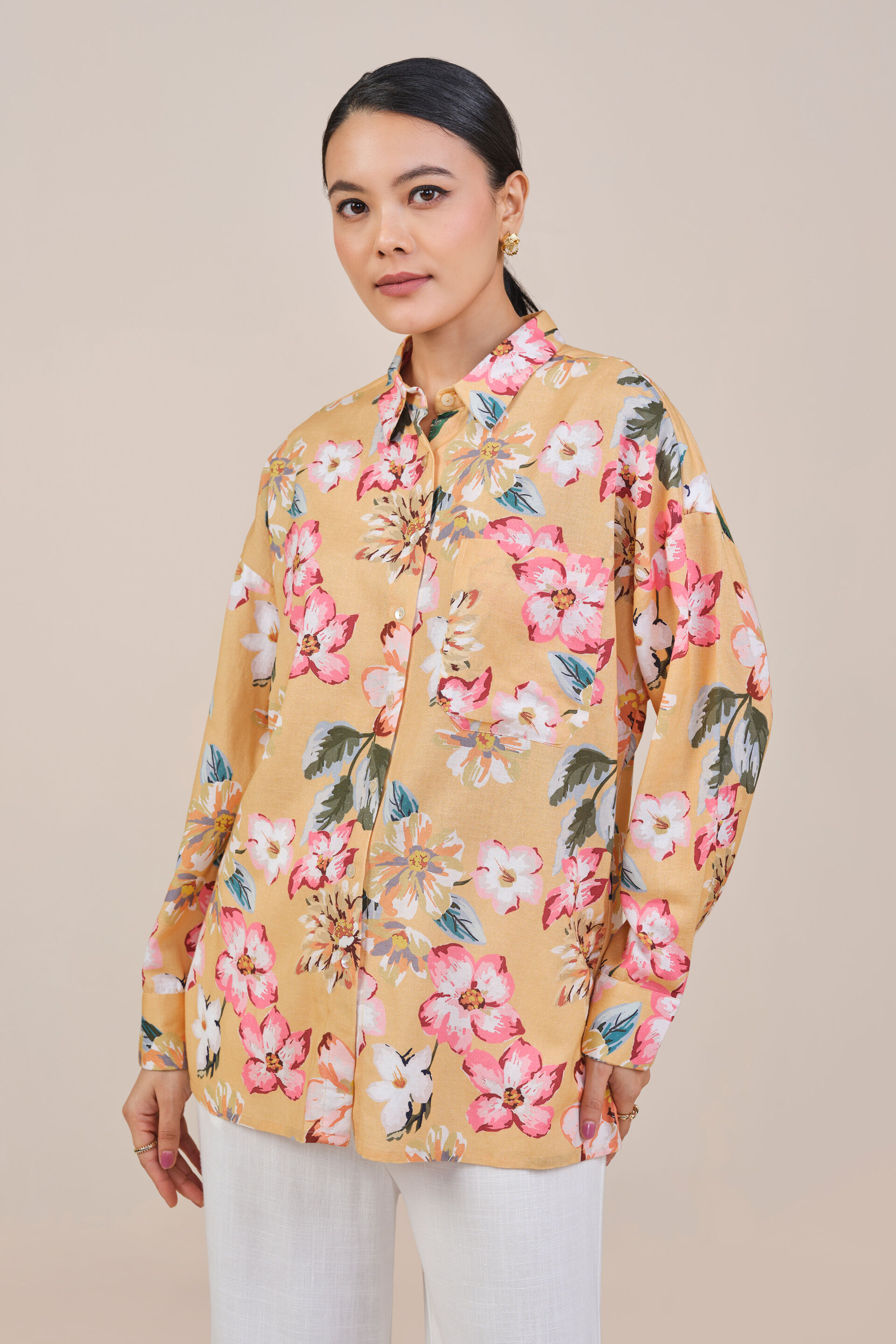 Fiorella Shirt, Yellow, image 1