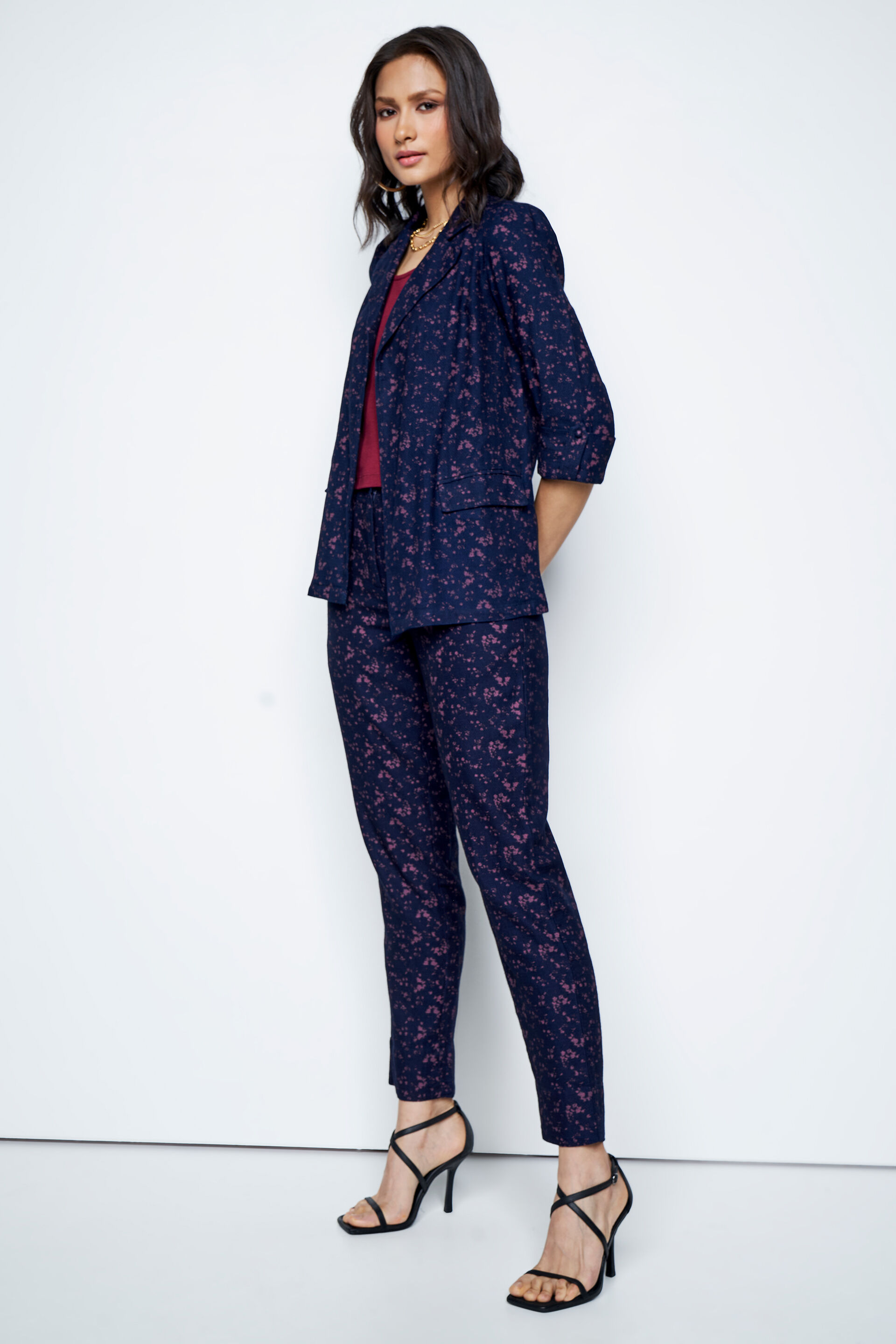 Pattern Play Parade Co-ords Set, Navy Blue, image 3