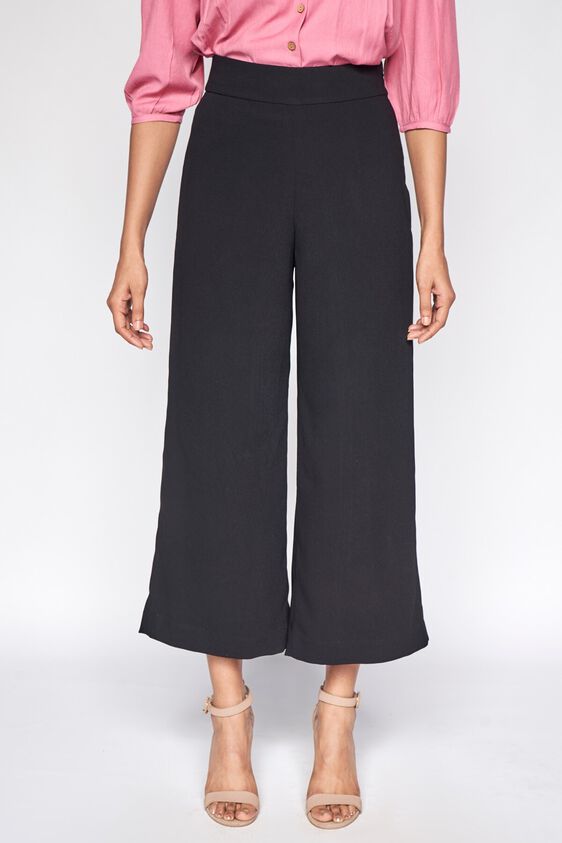 2 - Black Solid Flared Bottom, image 2