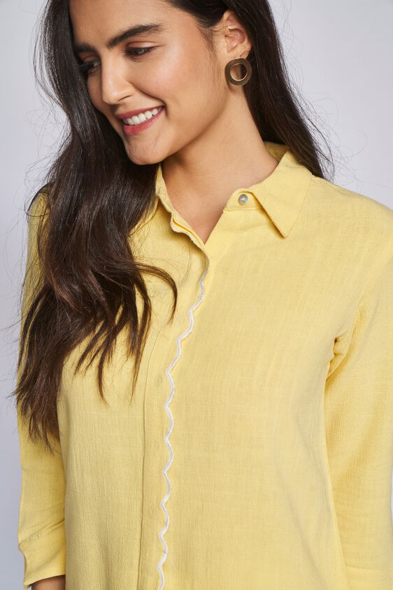 1 - Yellow Solid Straight Top, image 1