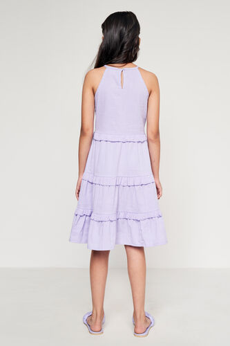 Lilac Solid Raglan Dress, Lilac, image 4