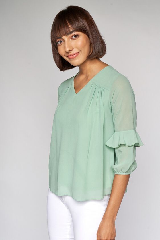 5 - Sage Green Solid A-Line Top, image 5