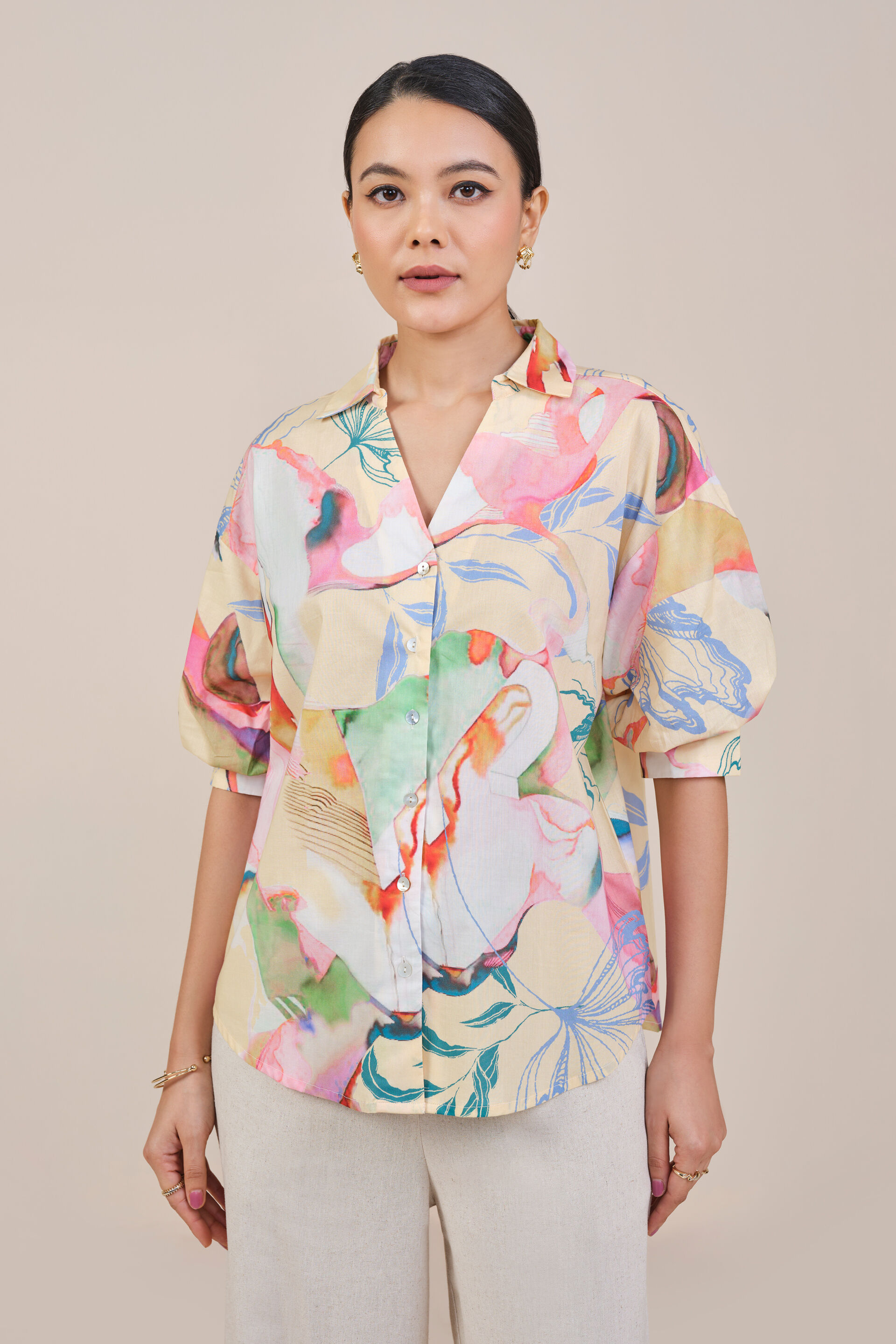 Rachel Printed Shirt, Multi Color, image 1