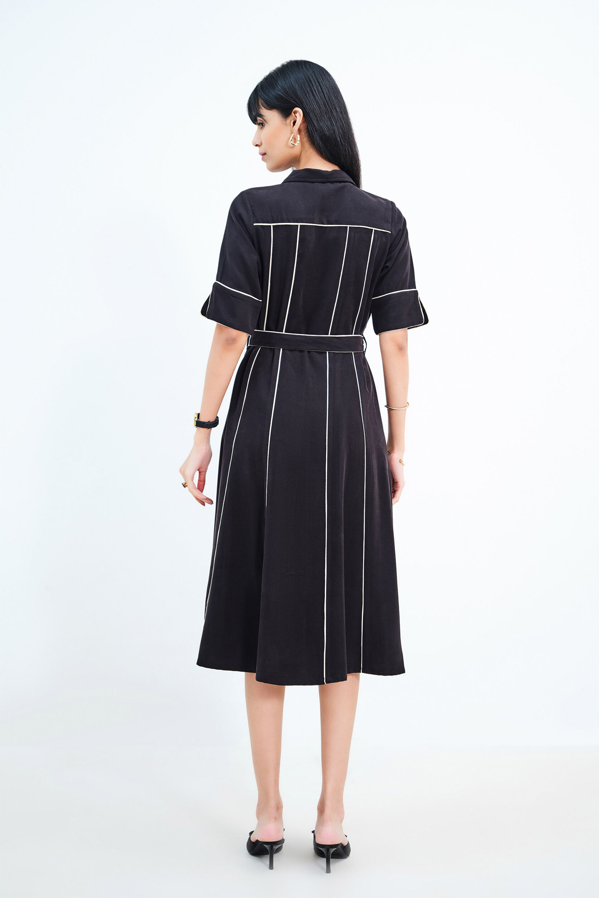 Midnight Edge Dress, Black, image 5