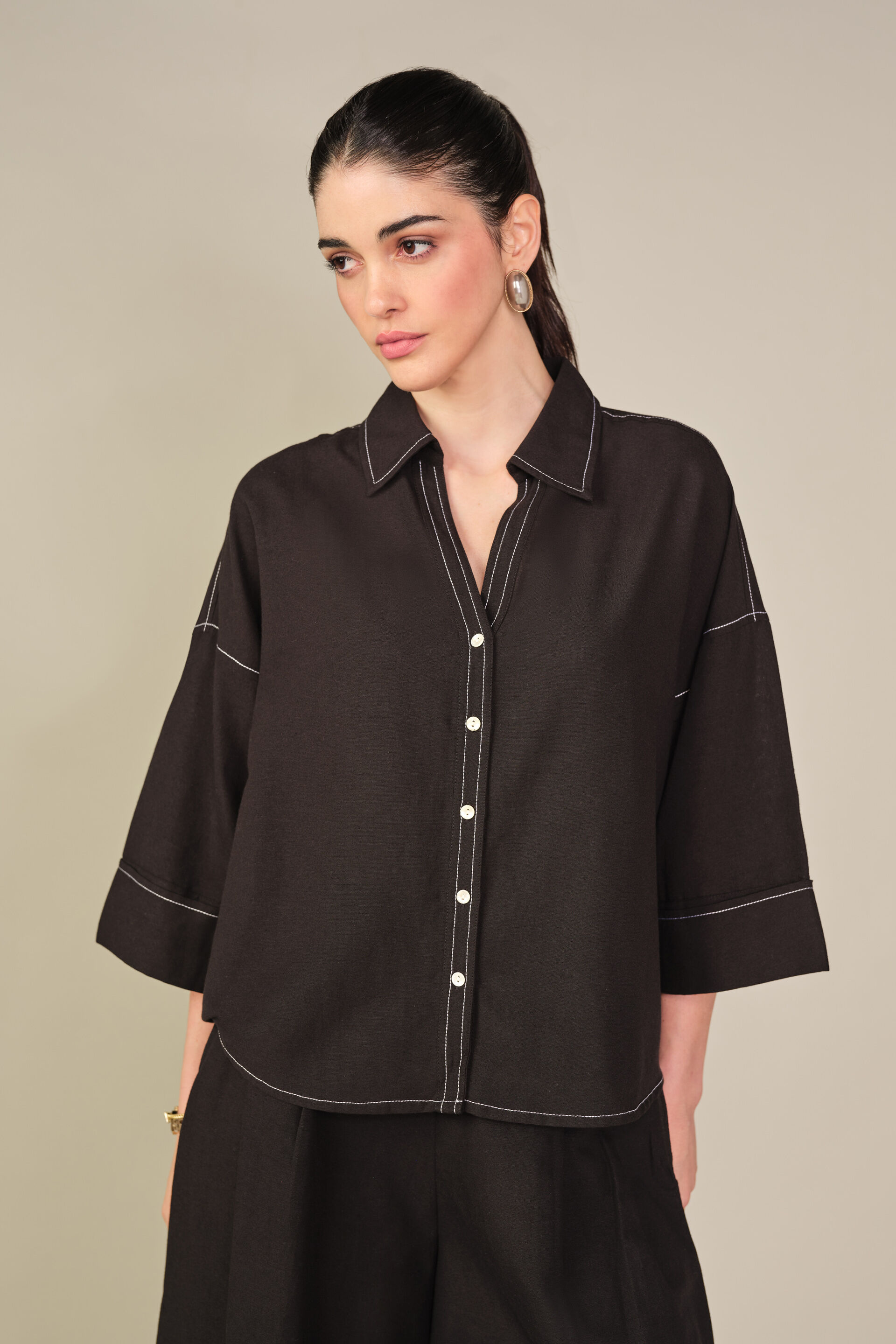 Oversized Shirt in Black