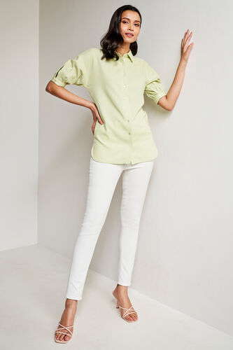 Lime Solid High-Low Top, Lime, image 2