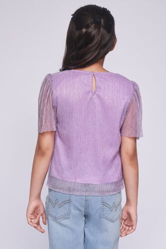 4 - Blush Self Design Straight Top, image 4