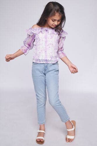3 - Lilac Tie & Dye Straight Top, image 3