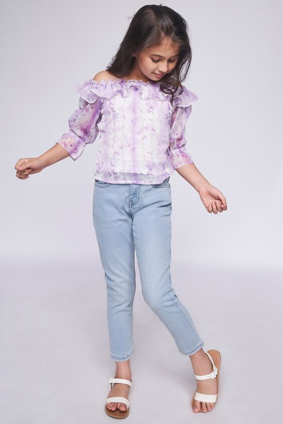3 - Lilac Tie & Dye Straight Top, image 3