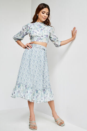 Multi Color Floral Flared Set, Multi Color, image 3