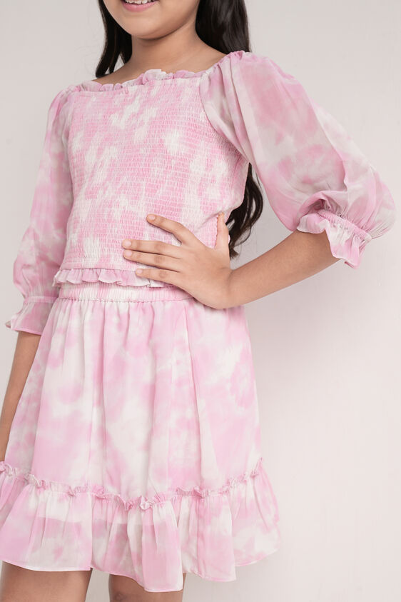 Pink Tie and Dye Set, Pink, image 6