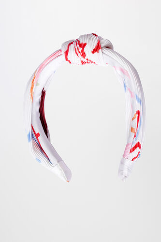 White Satin Hairband, , image 2
