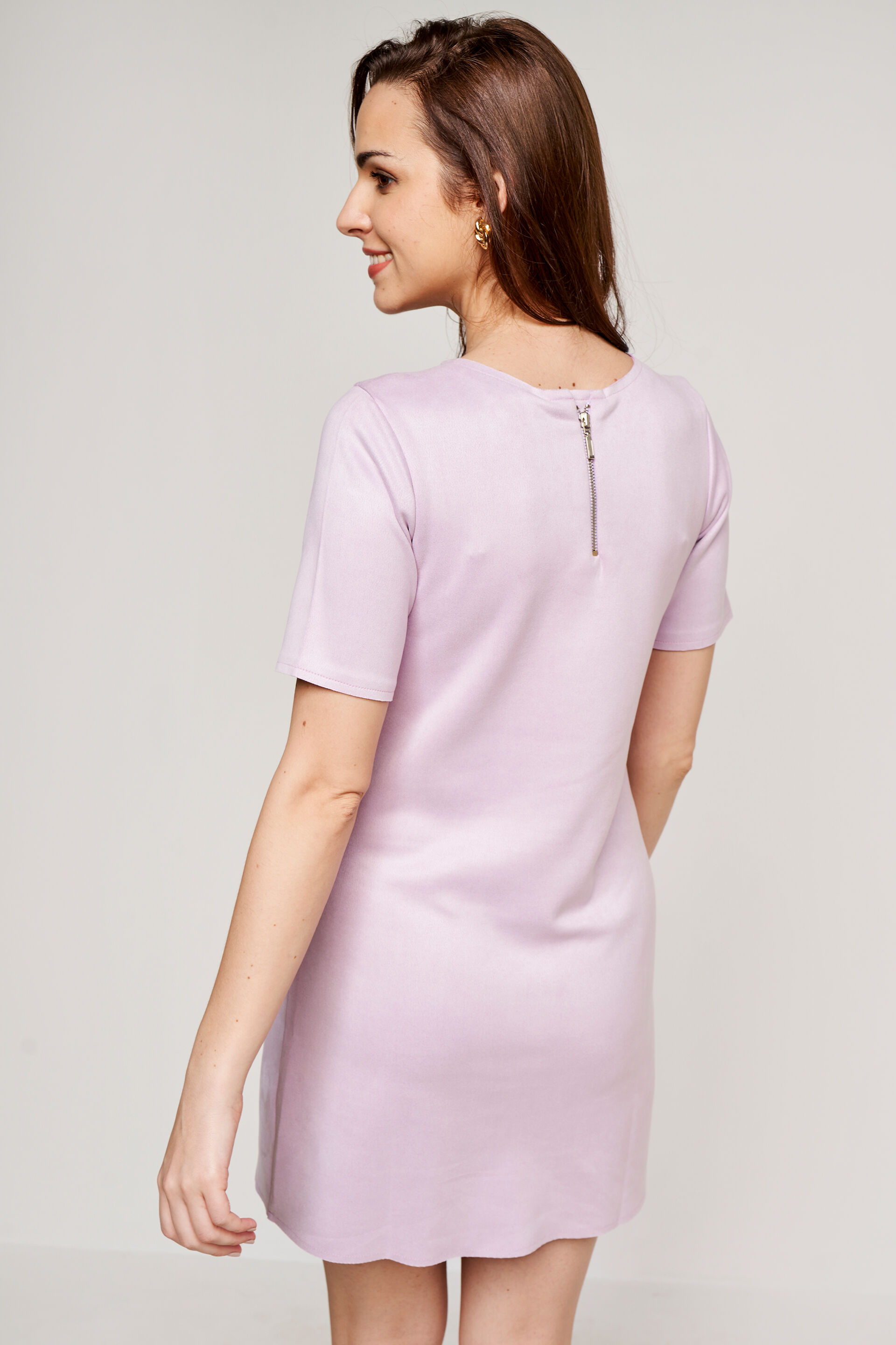Lilac shift dress sales