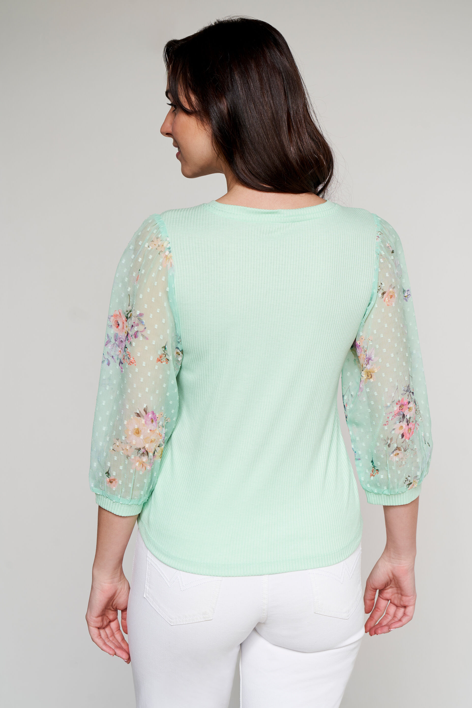 Mint green hotsell floral top