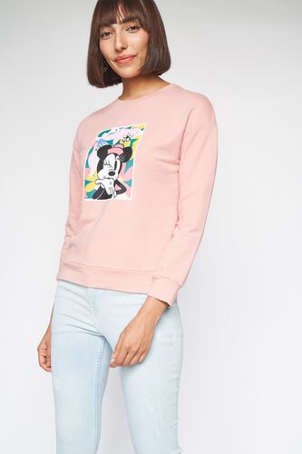 4 - Pink Solid Sweater Top, image 4