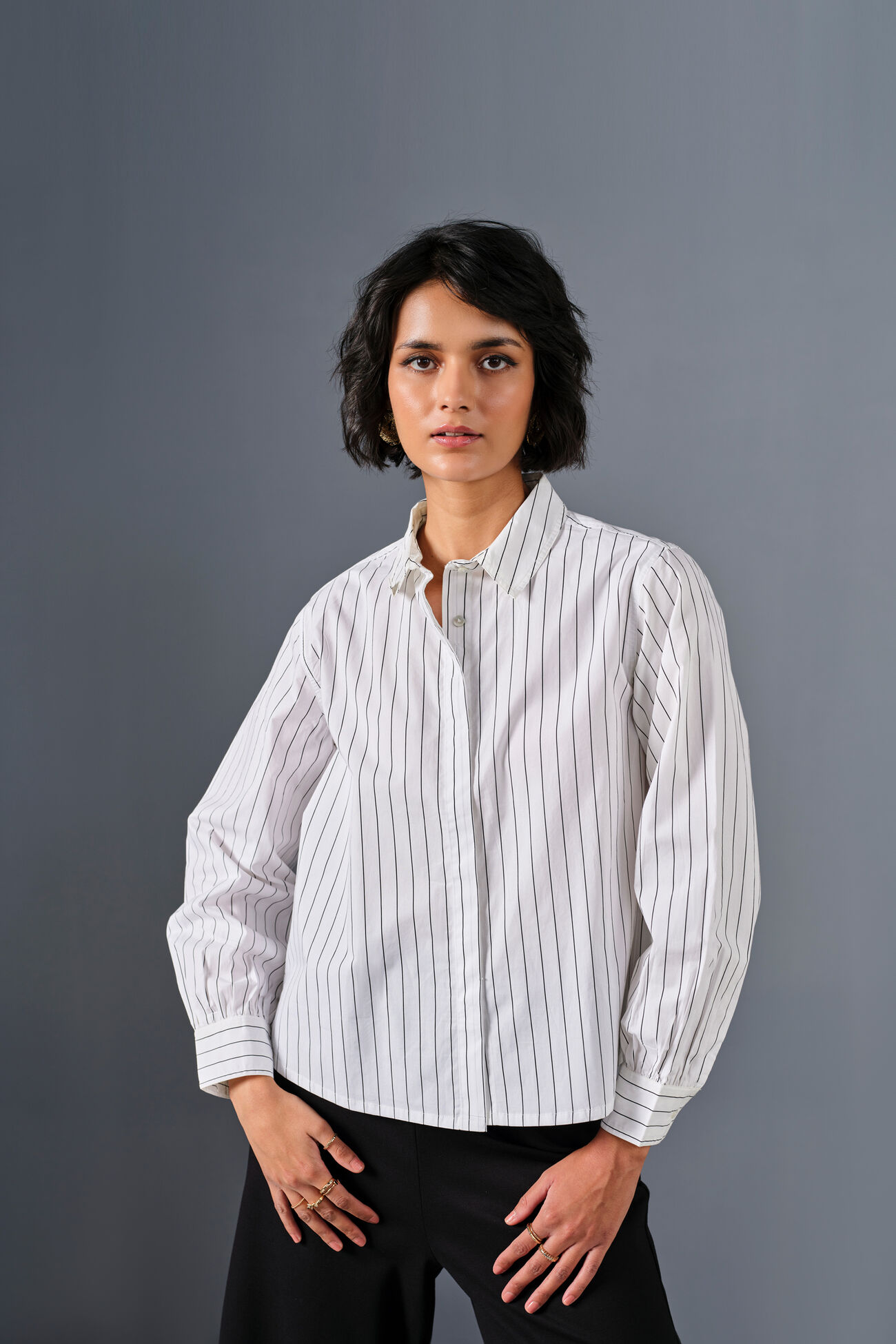 Corp-Core Cotton Shirt, White, image 3