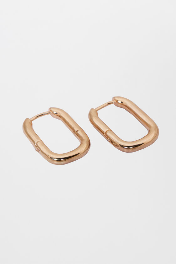 Gold Brass Earring, , image 4