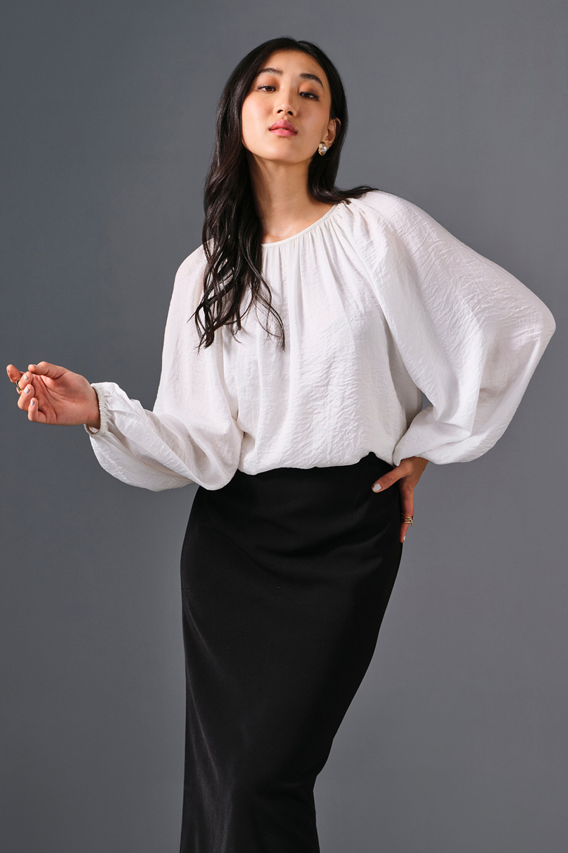 Luna Top, White, image 1