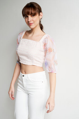 Multi Color Solid High-Low Top, Multi Color, image 2