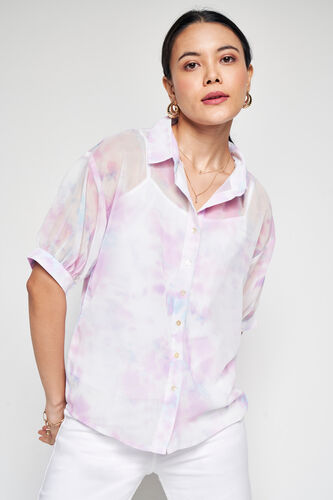 Summer Breeze Tie-Dye Top, Purple, image 3