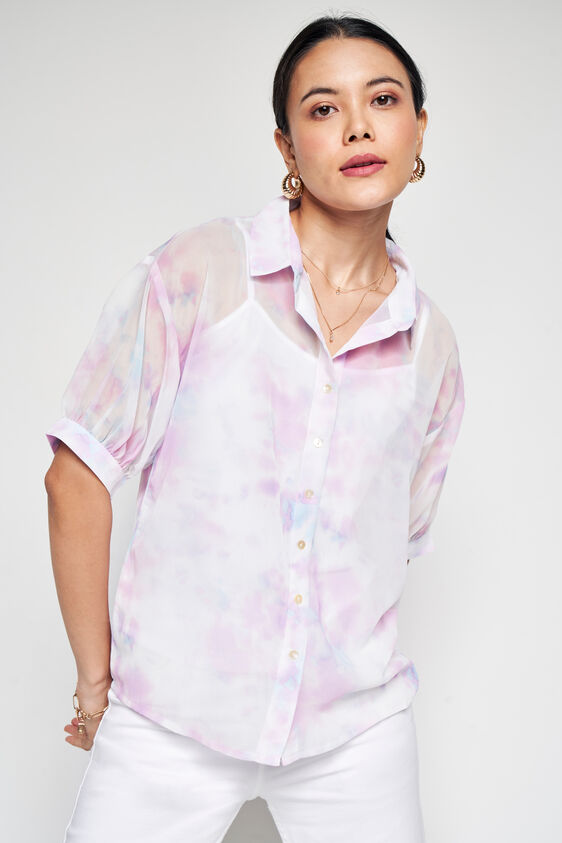 Summer Breeze Tie-Dye Top, Purple, image 3