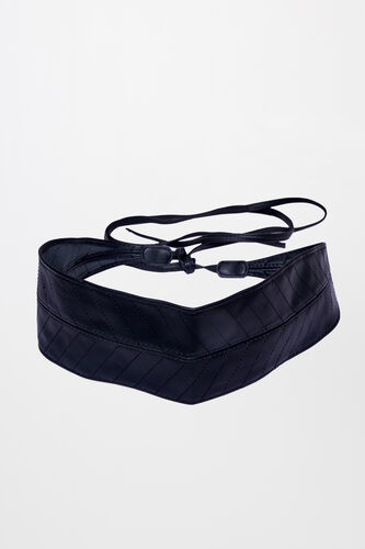 Black Polyurethane Belt, Black, image 1