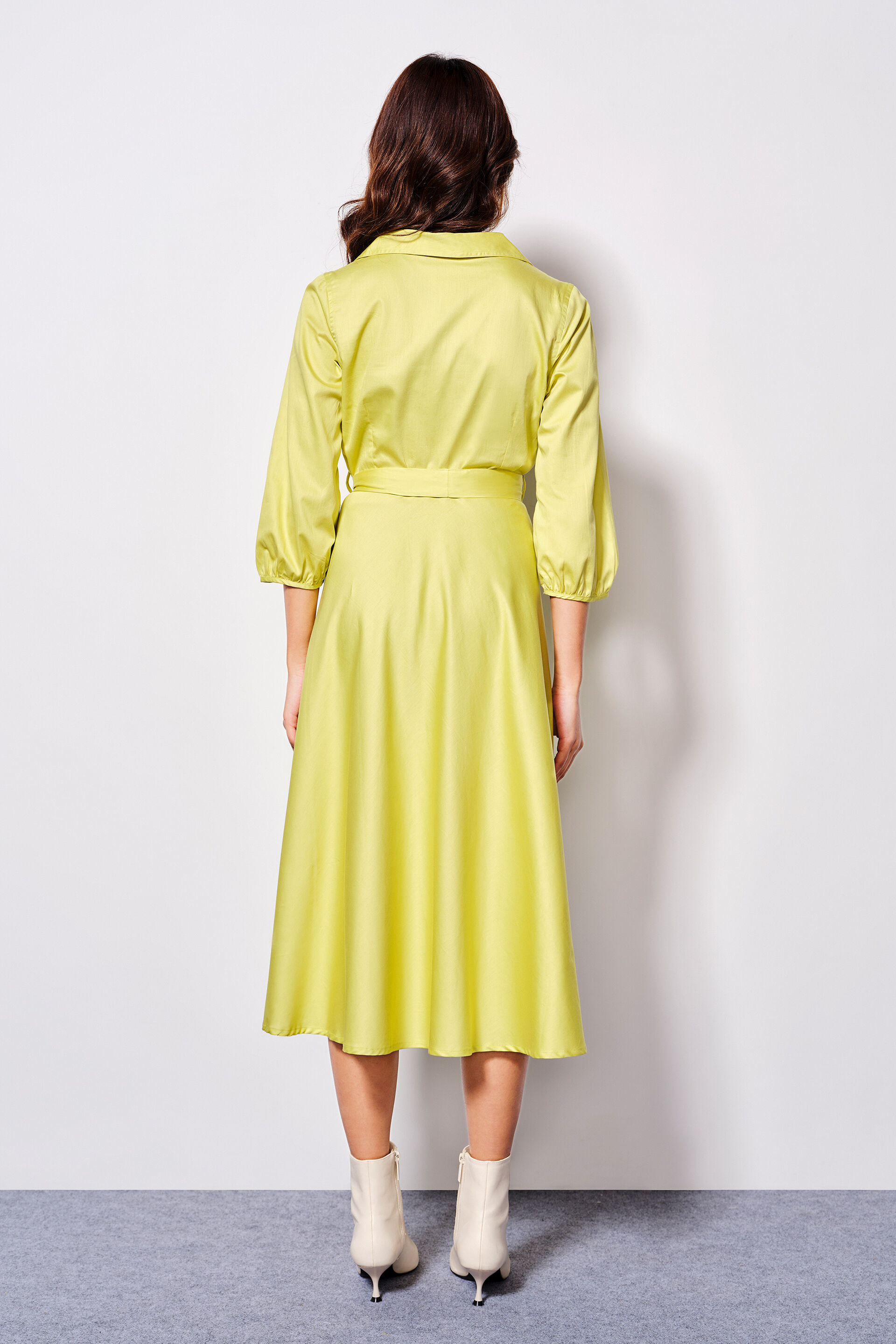 Buy our Zesty Citrus Cotton Dress online from ANDIndia SC F24V59DRCSTN