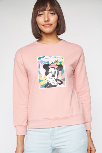 3 - Pink Solid Sweater Top, image 3