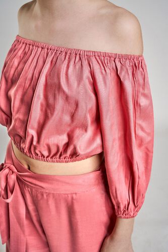 10 - Coral Solid Cropped Co-Ordinate  Set, image 10