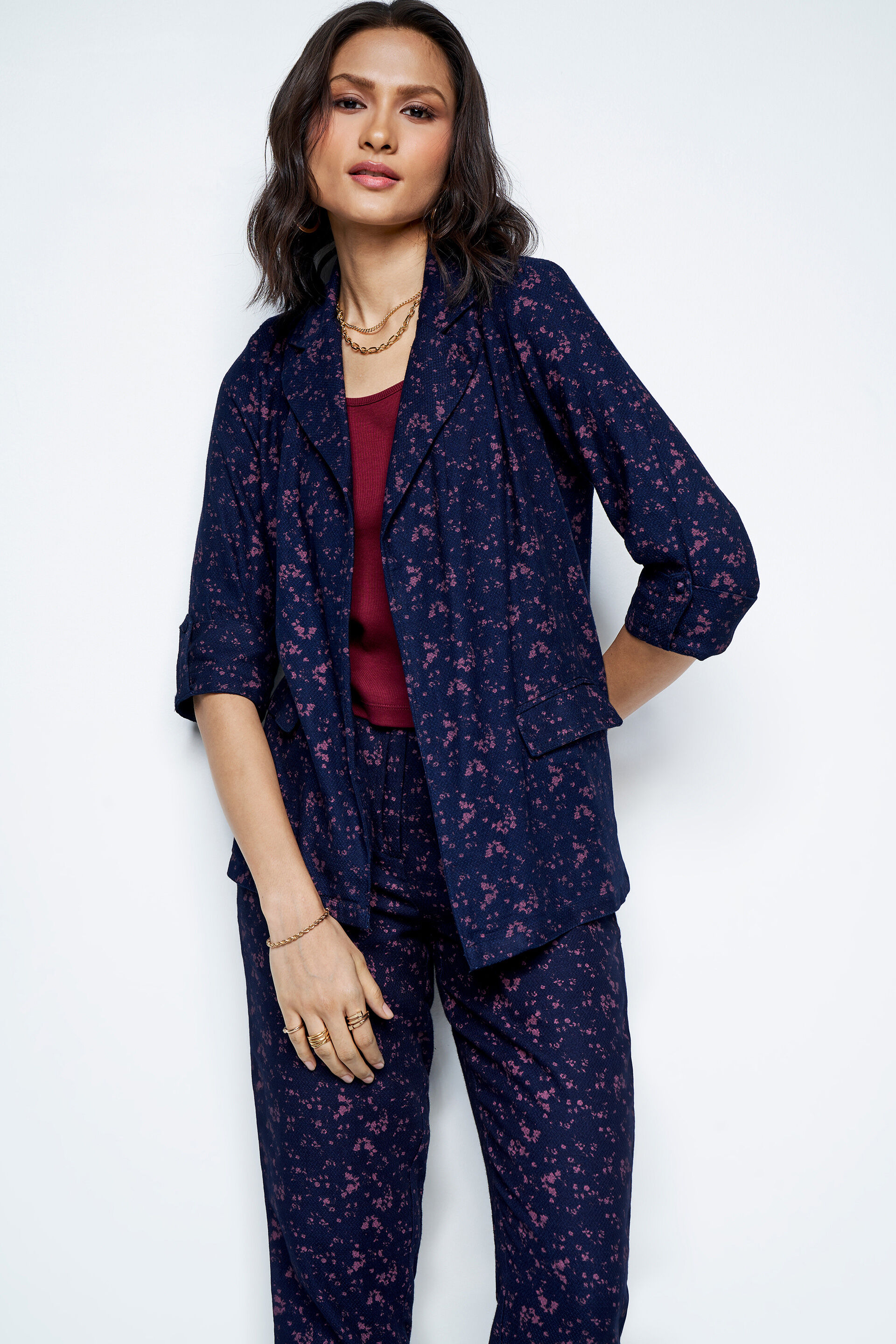 Pattern Play Parade Co-ords Set, Navy Blue, image 5