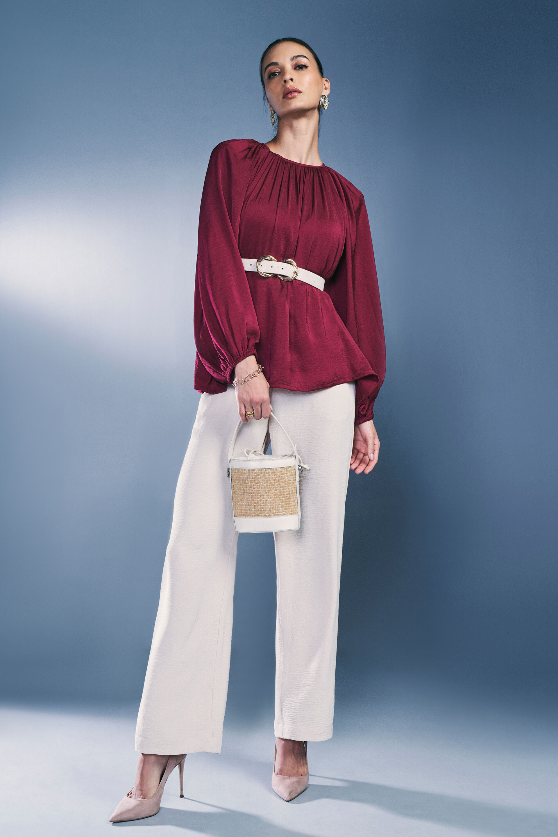 Luna Top, Red, image 2