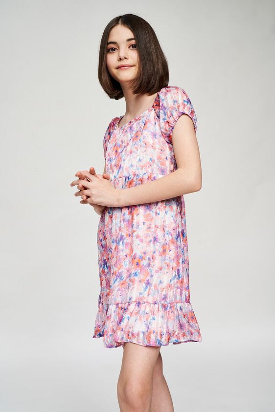 2 - Multi Color Floral Printed Fit And Flare Dress, image 2