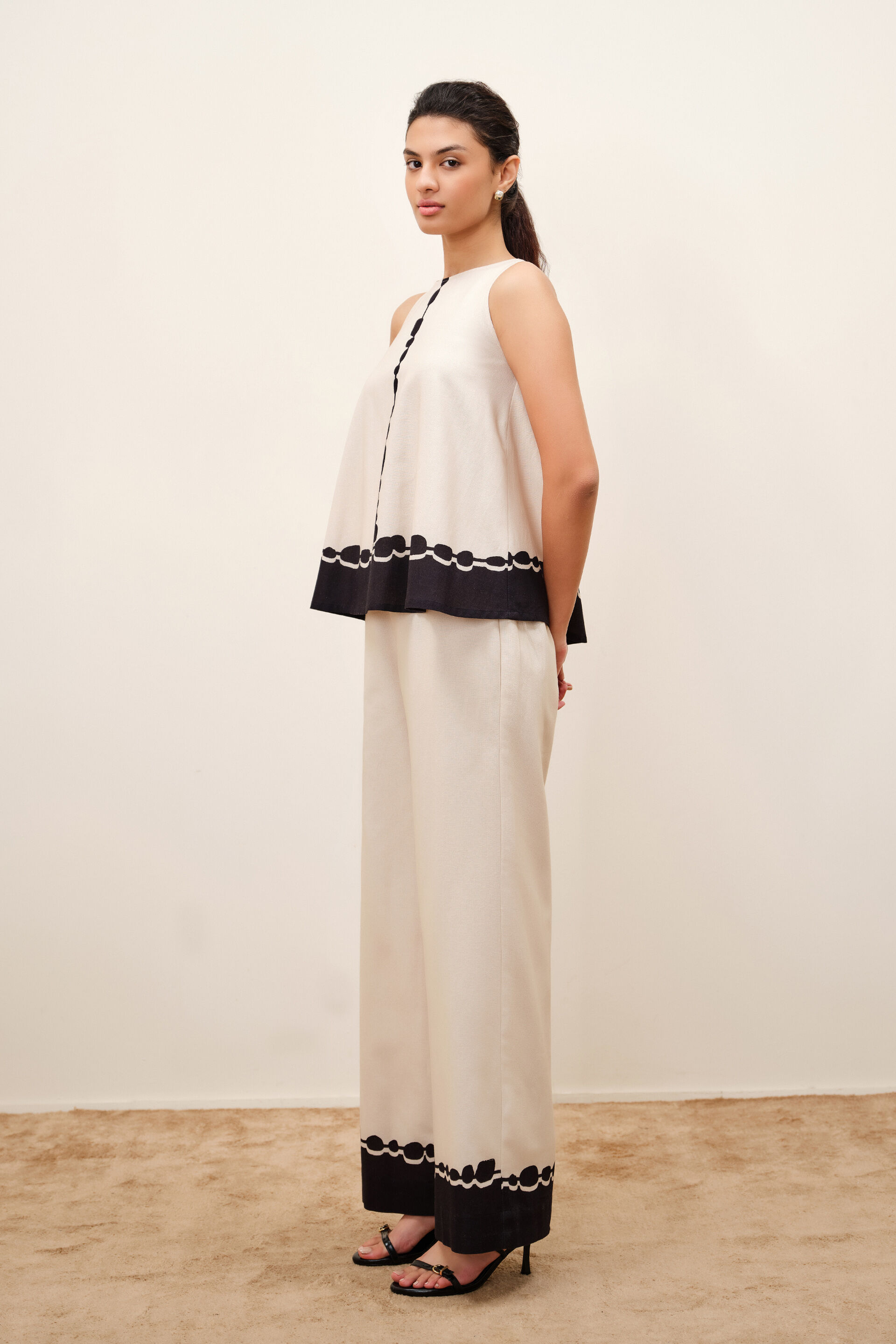 Bernadette Beige Co-ord Set, Beige, image 3