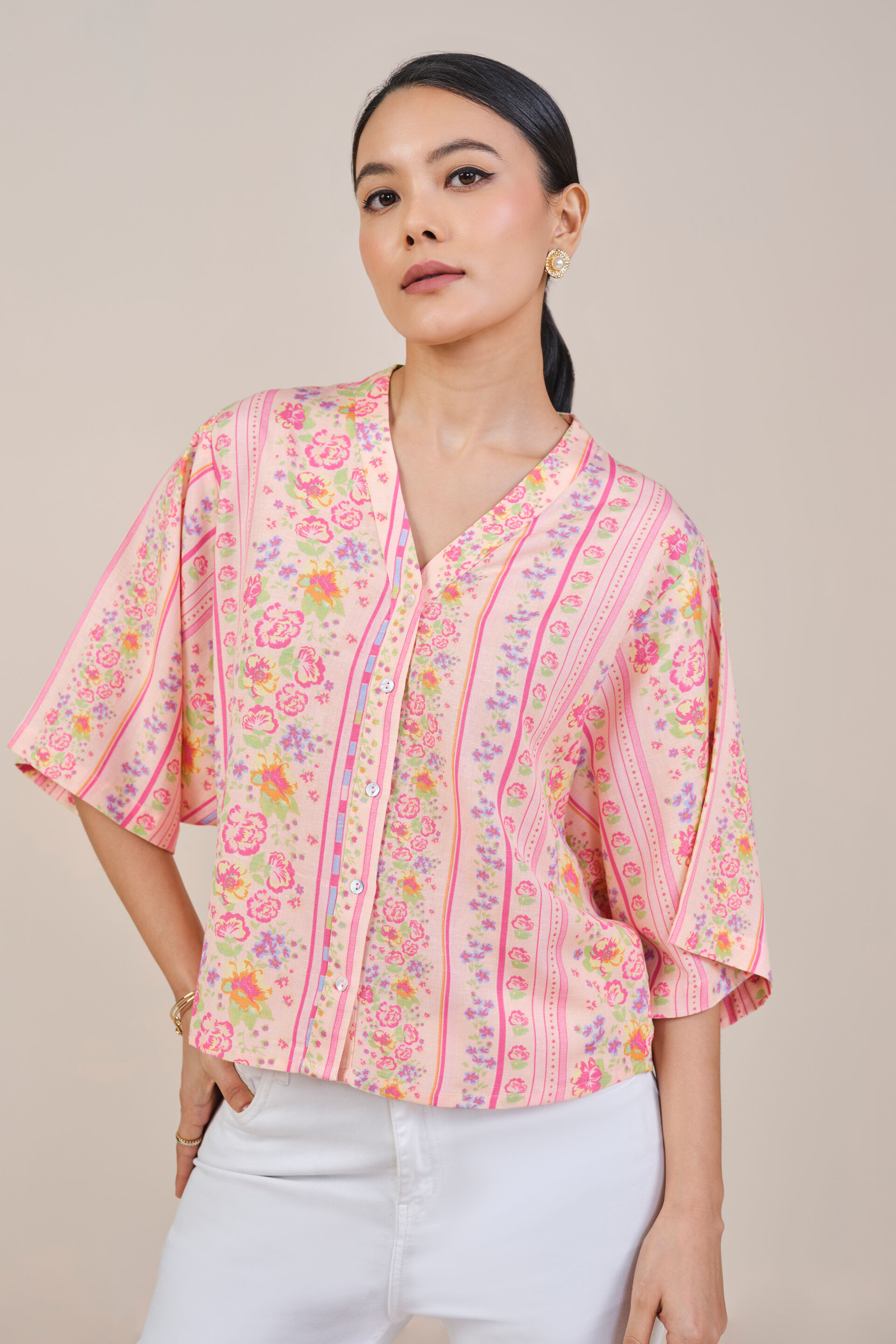 Peachy Vibes Top, Peach, image 3