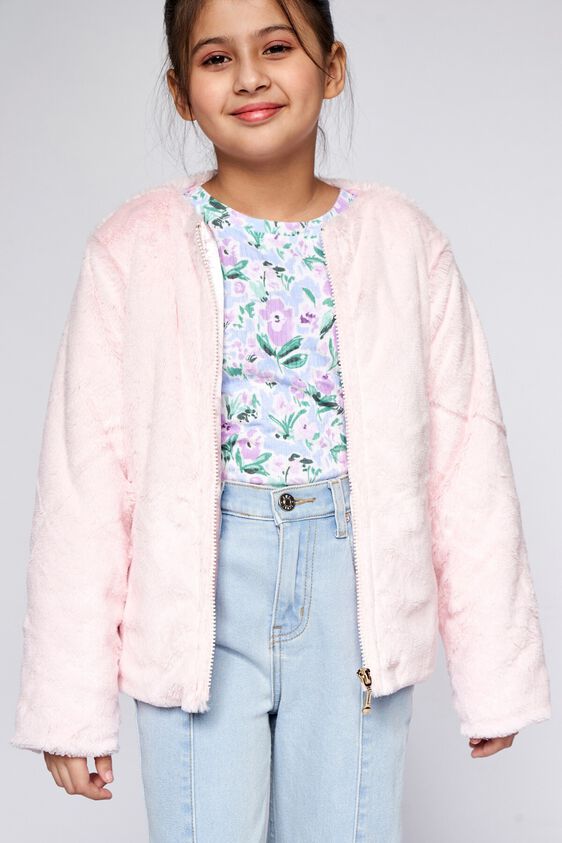 4 - Pink Solid Straight Jacket, image 4