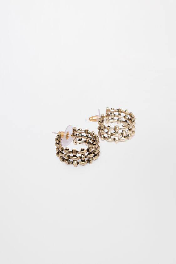 Gold Metal Earring, , image 5