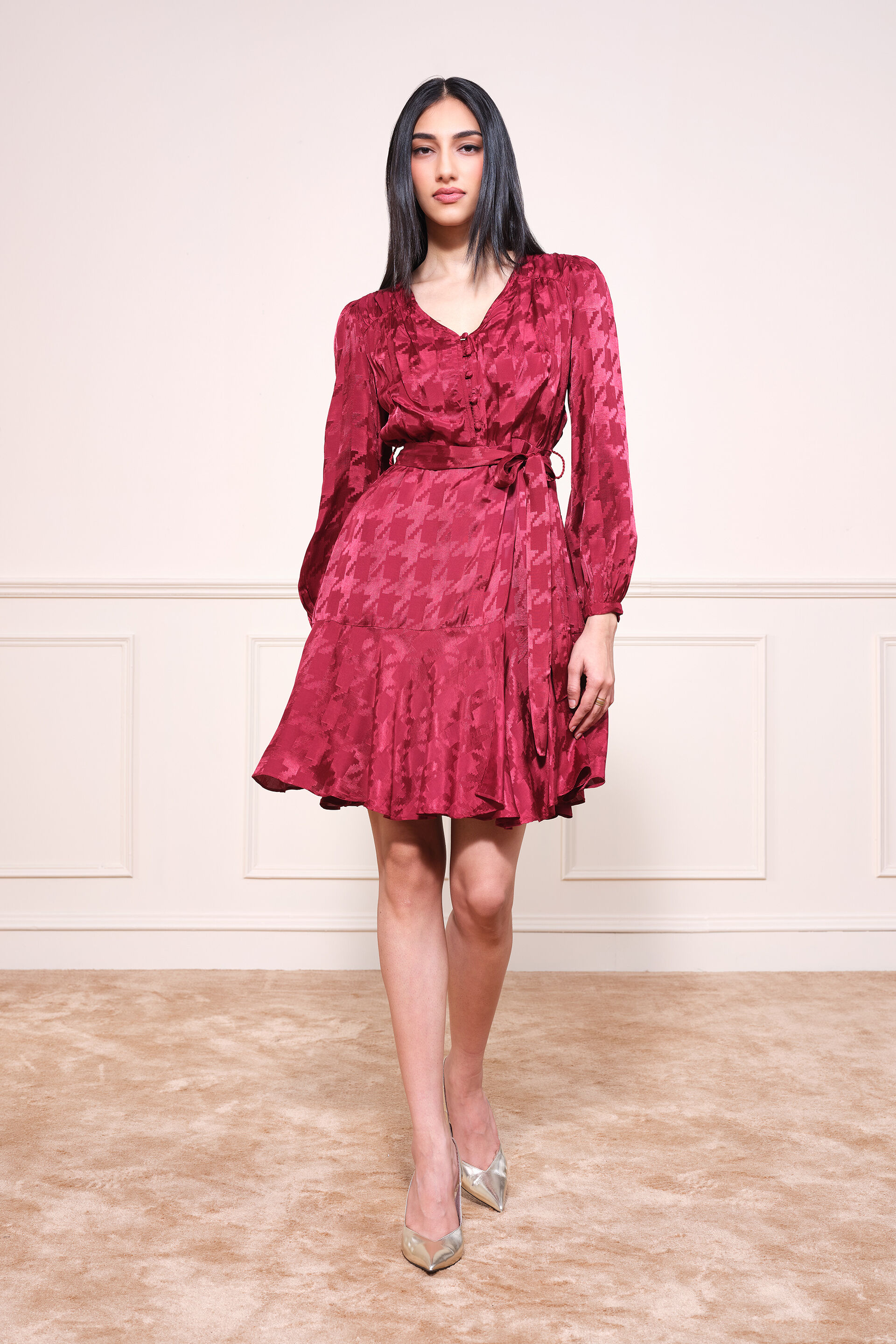 Summer Sorbet Dress, Maroon, image 2
