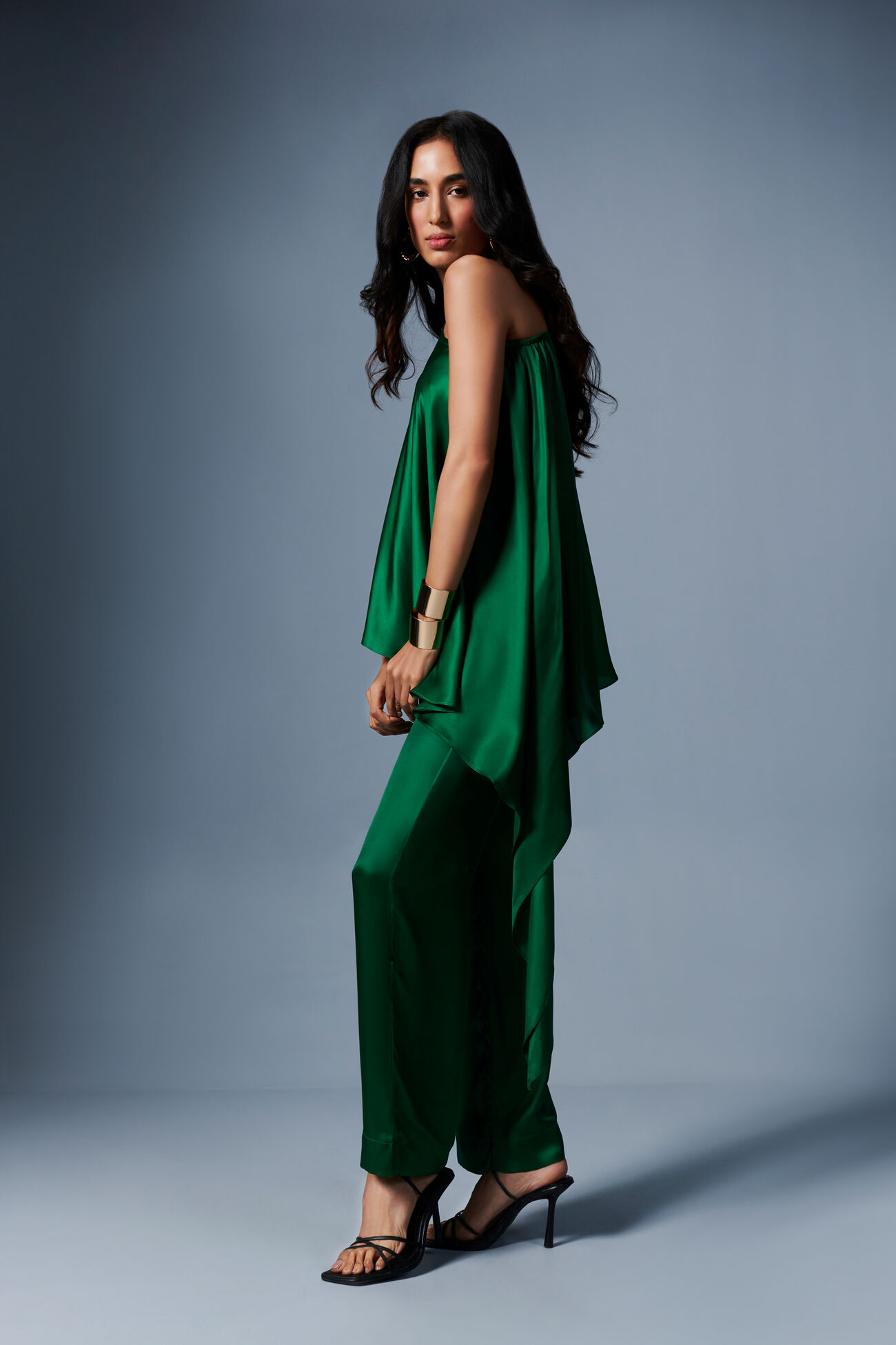 Emerald Elegance Co-ords Set, Green, image 3