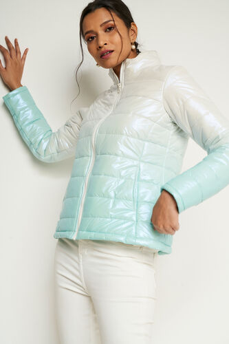 Mint Self Design Straight Jacket, Mint, image 2