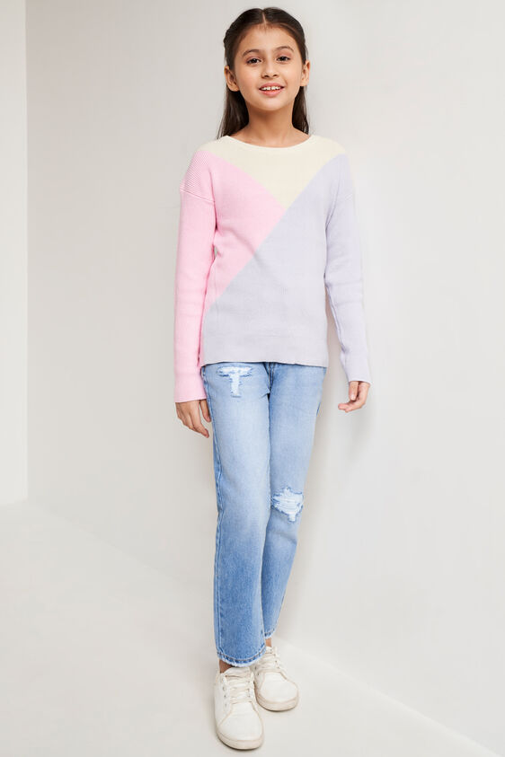 Multi Color Sweater Straight Top, Multi Color, image 1